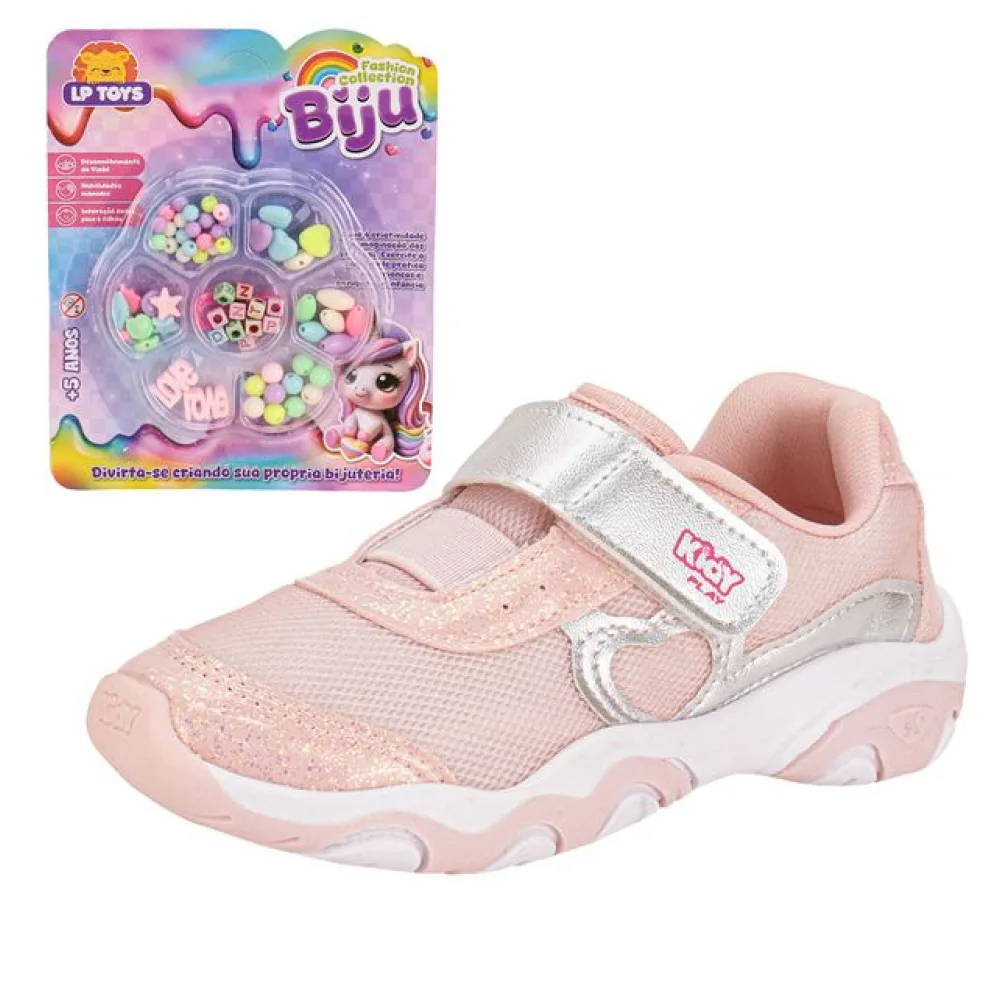Tênis Infantil Feminino Play Kidy 0071829 ROSA 27