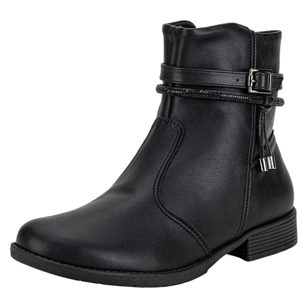 Bota Feminina Cano Baixo Piccadilly 653015 PRETO 34