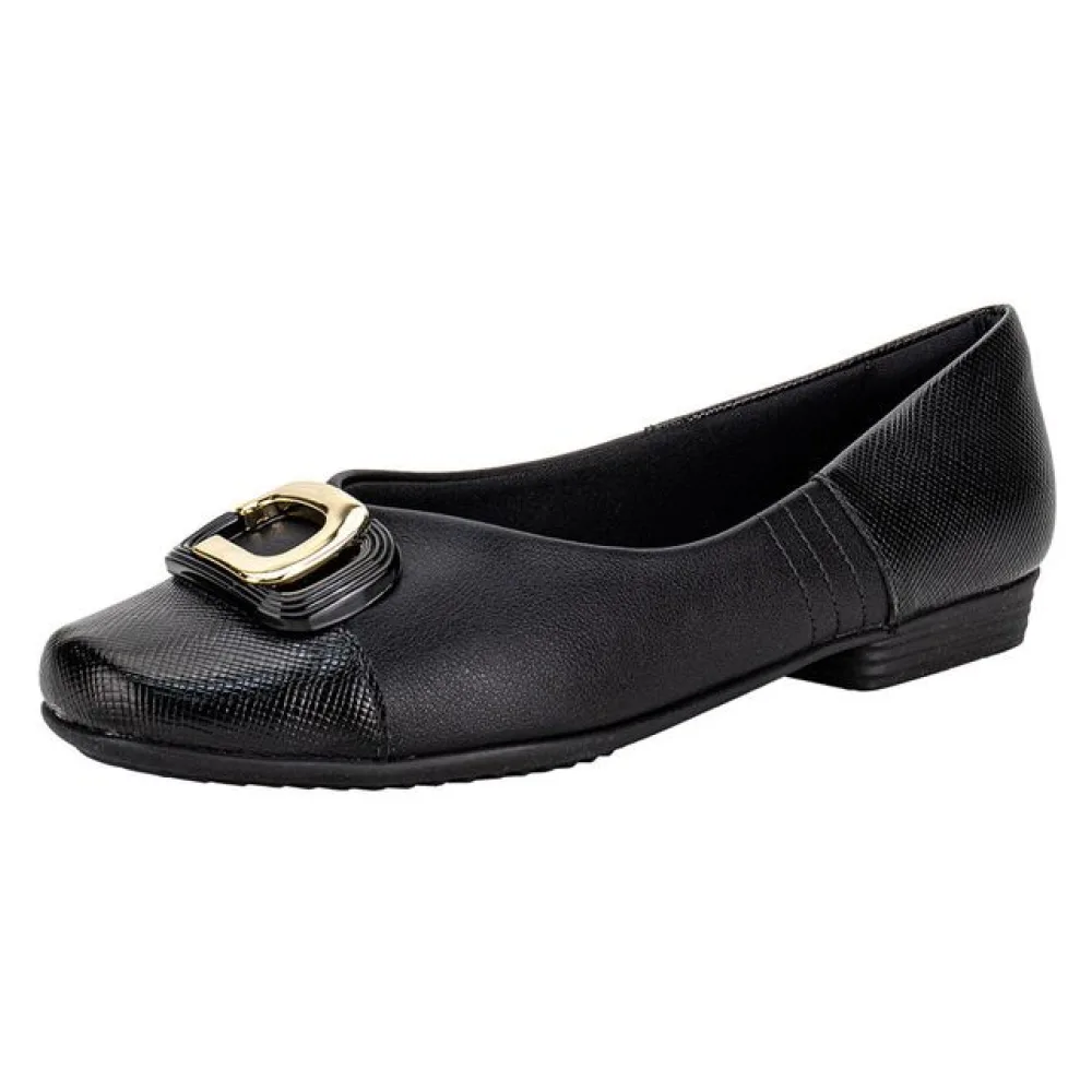Sapatilha Feminina Flat Piccadilly 250262 PRETO 34