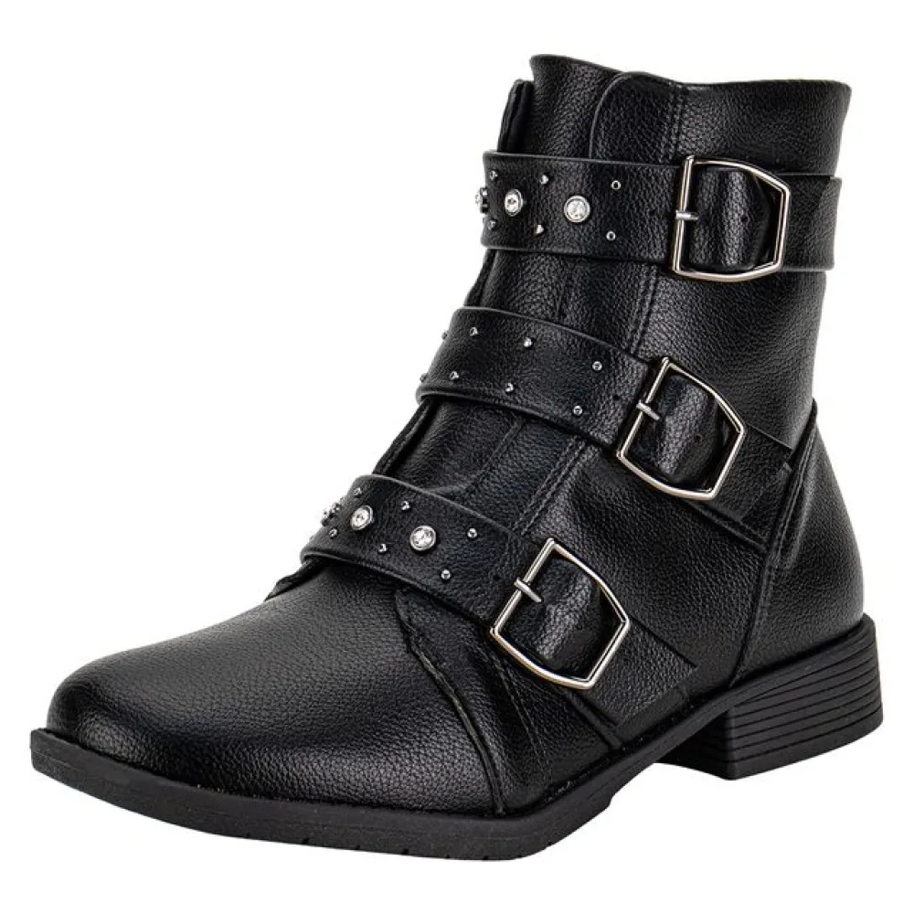 Bota Feminina Cano Baixo Piccadilly 653016 PRETO 36