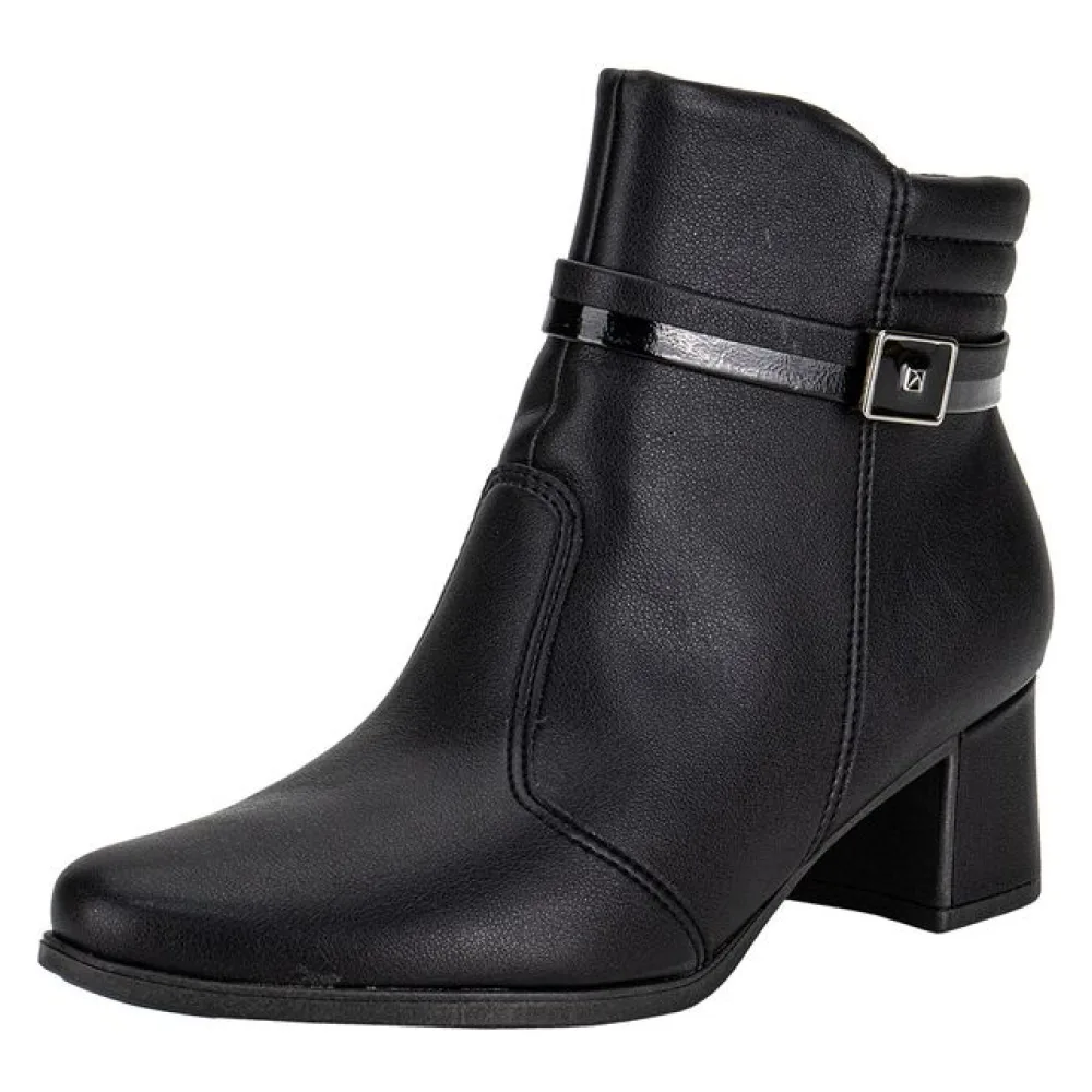 Bota Feminina Cano Baixo Danubia Piccadilly 654061 PRETO 35