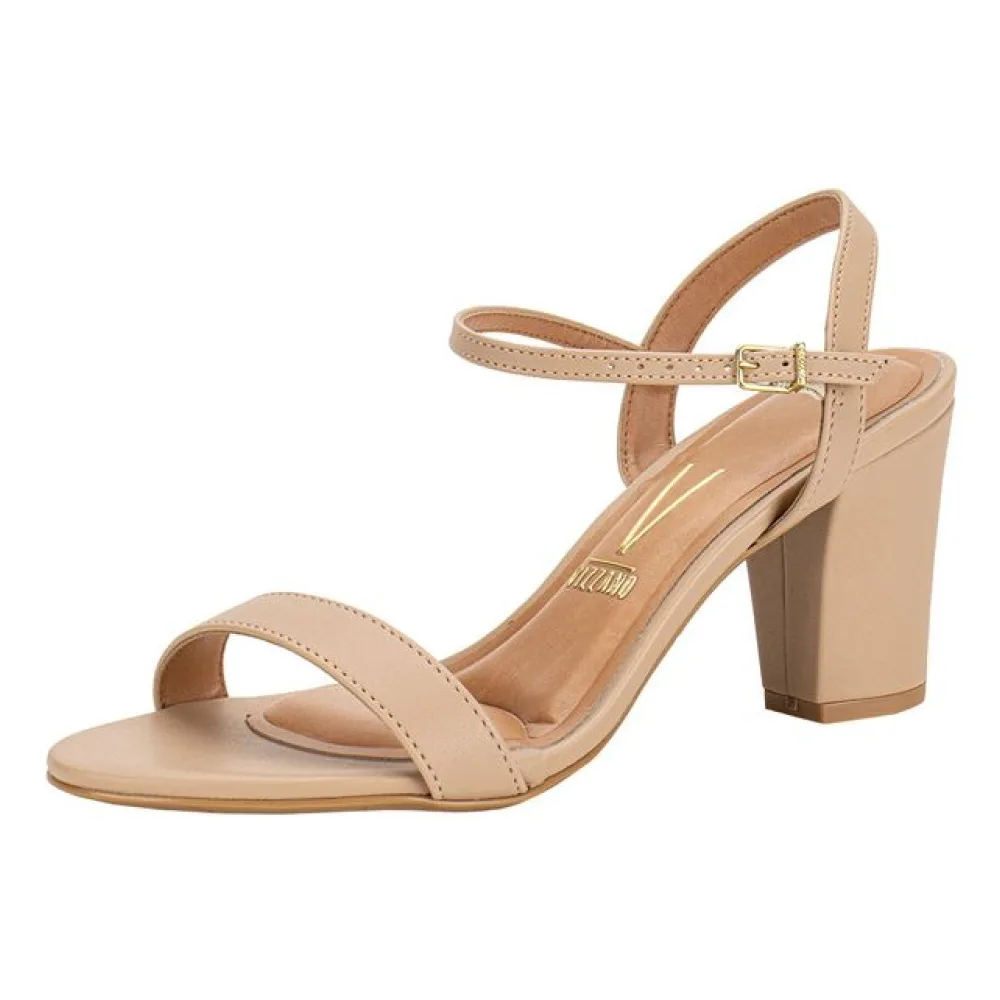 Sandália Feminina Salto Alto Vizzano - 6262474 BEGE 01 35