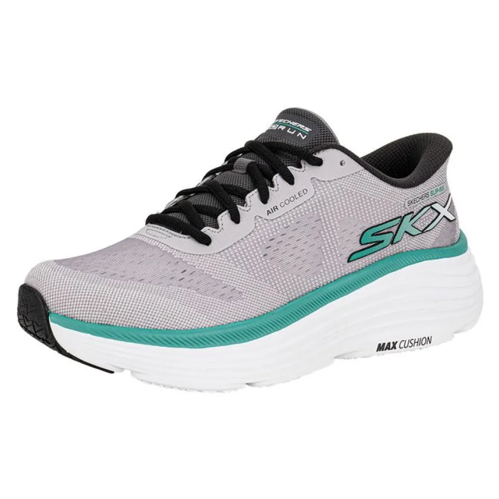 Tênis Masculino Max Cushioning Endeavour Skechers 220611 CINZA/VERDE 41