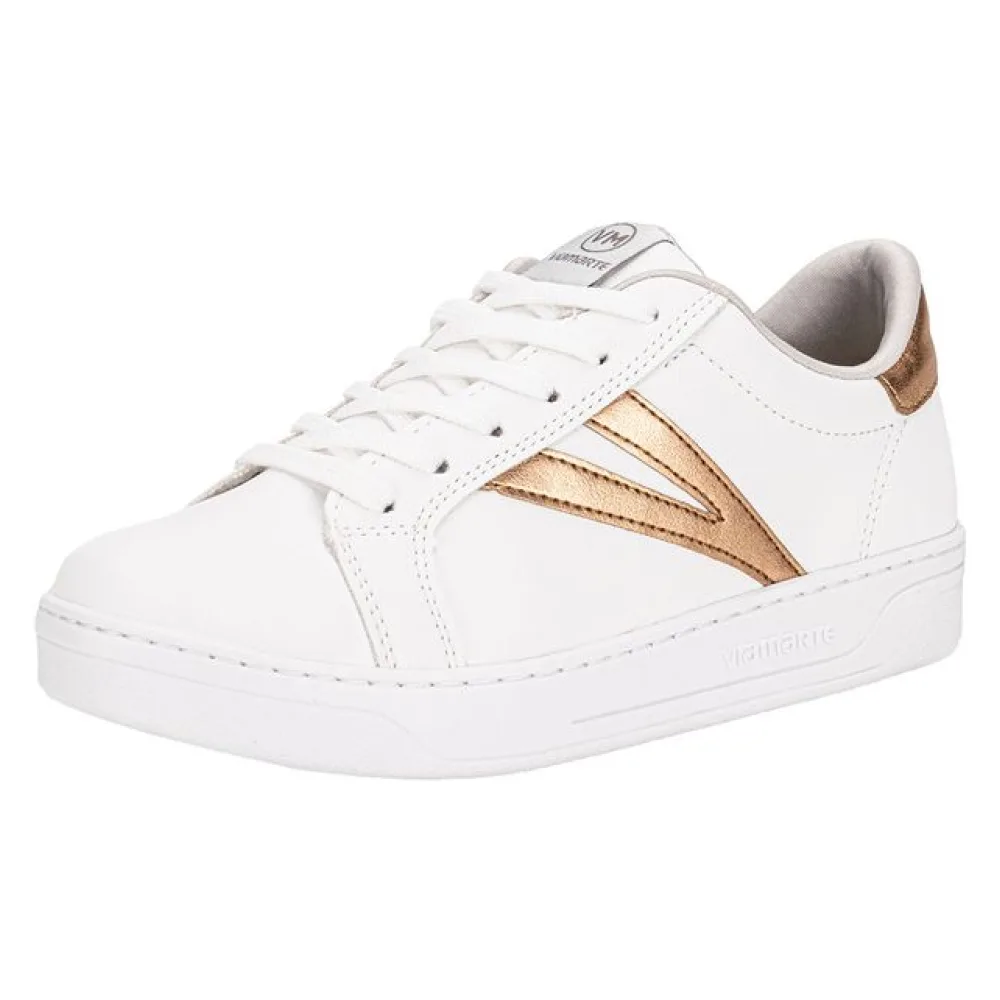 Tênis Feminino Casual Via Marte 064002 BRANCO/BEGE 34