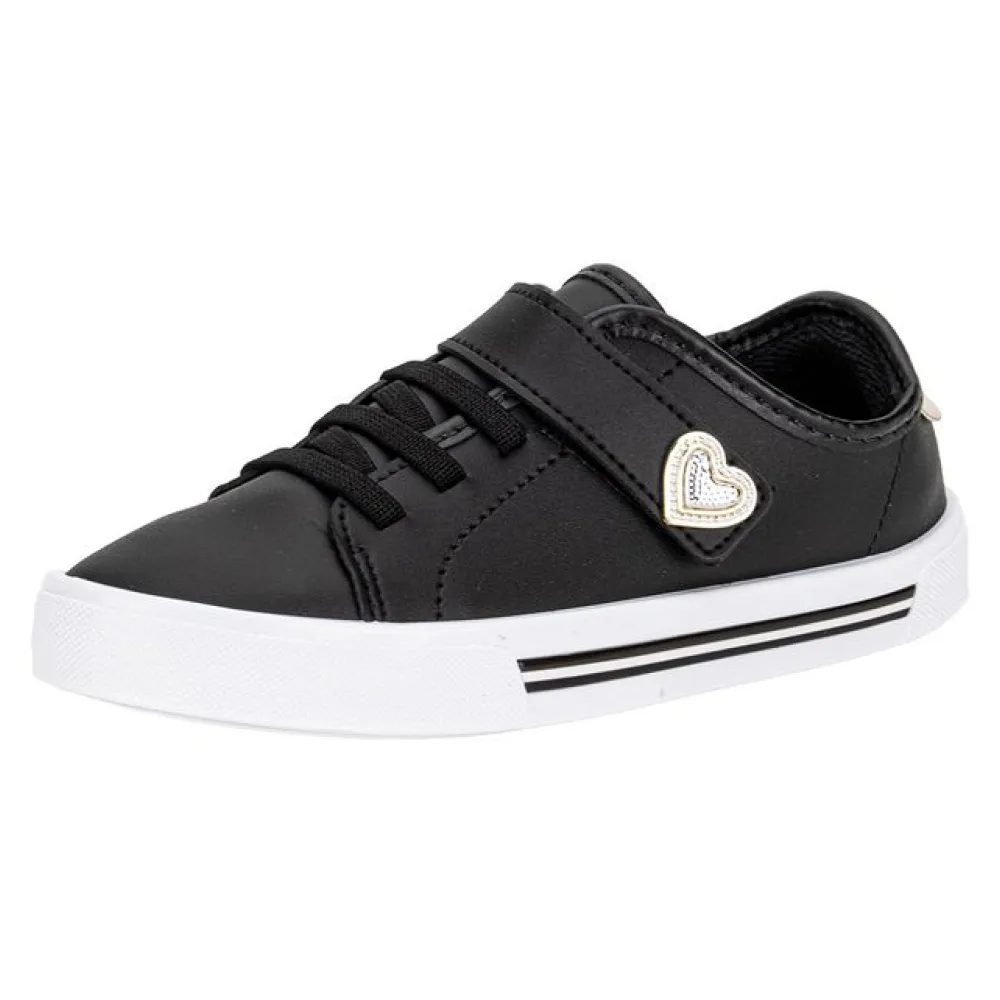 Tênis Infantil Feminino Molekinha 2524159 PRETO/DOURADO 25