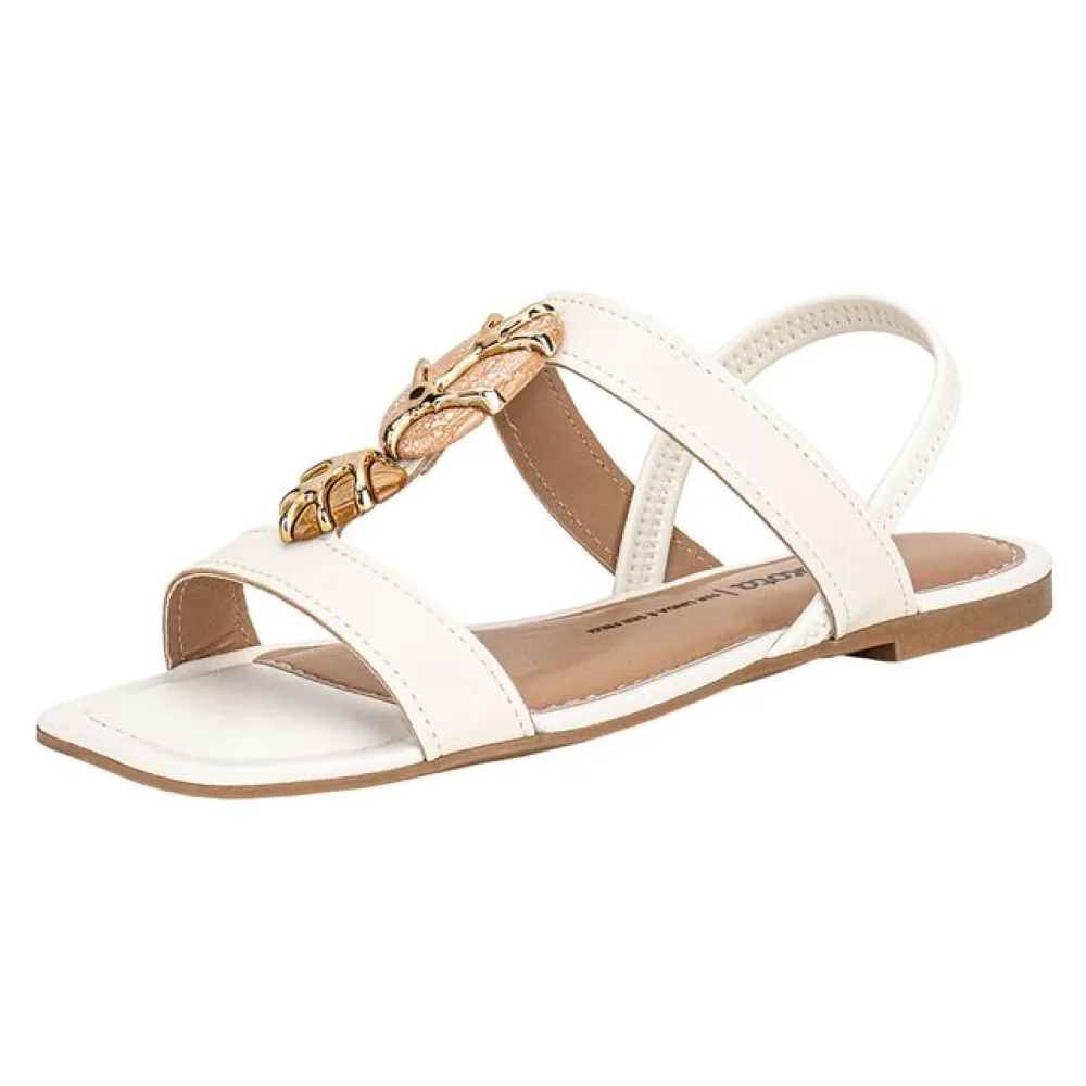 Sandália Feminina Flat Dakota Y9611 MARFIM 34