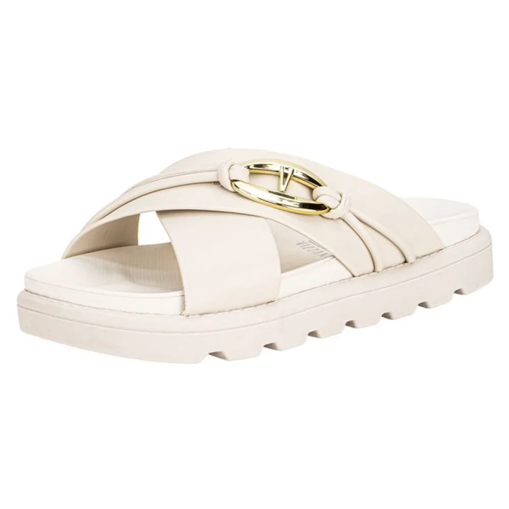 Tamanco Feminino Flat Vizzano 6510111 BRANCO/OFF 34
