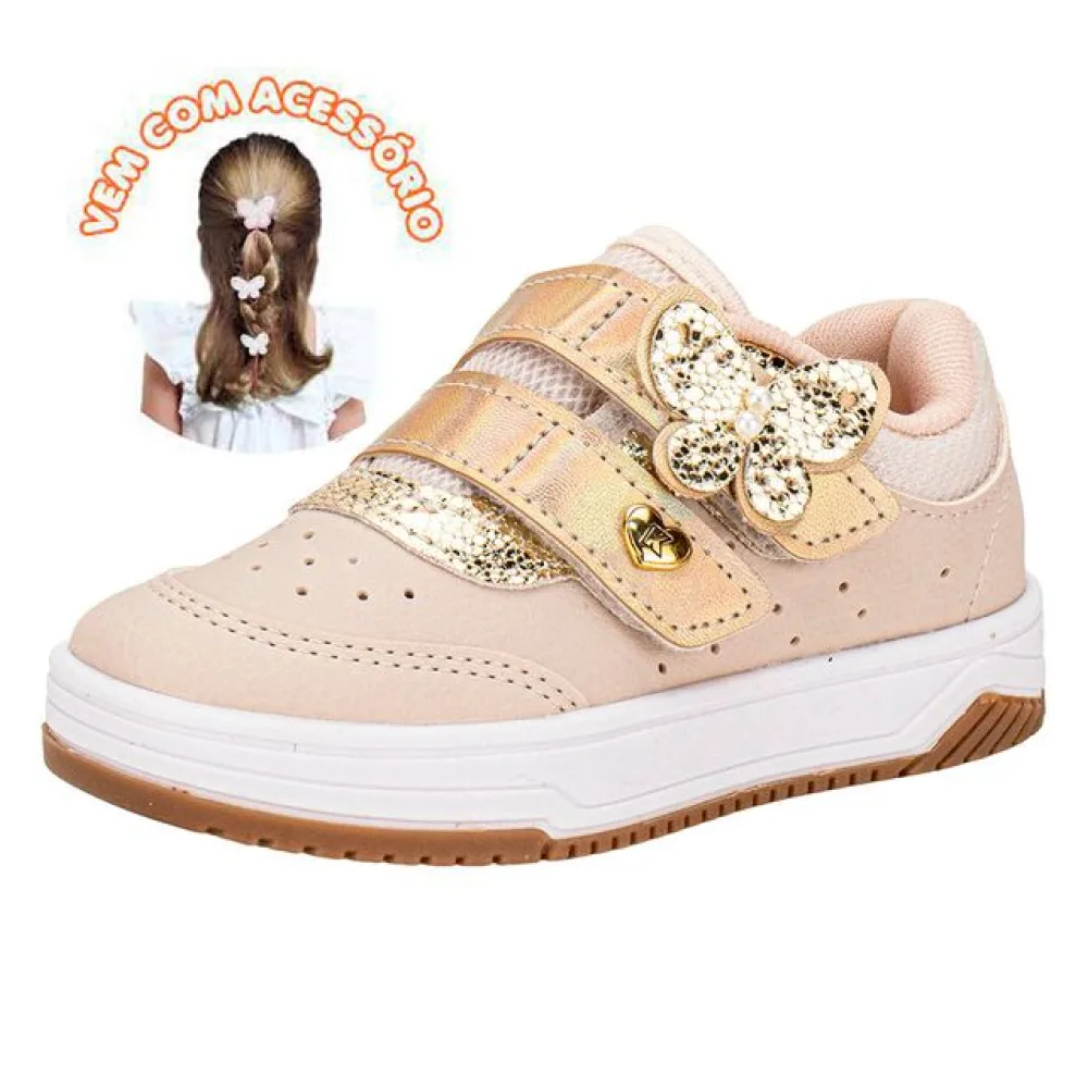 Tênis Infantil Feminino Happy Kidy 3130051 MARFIM 22