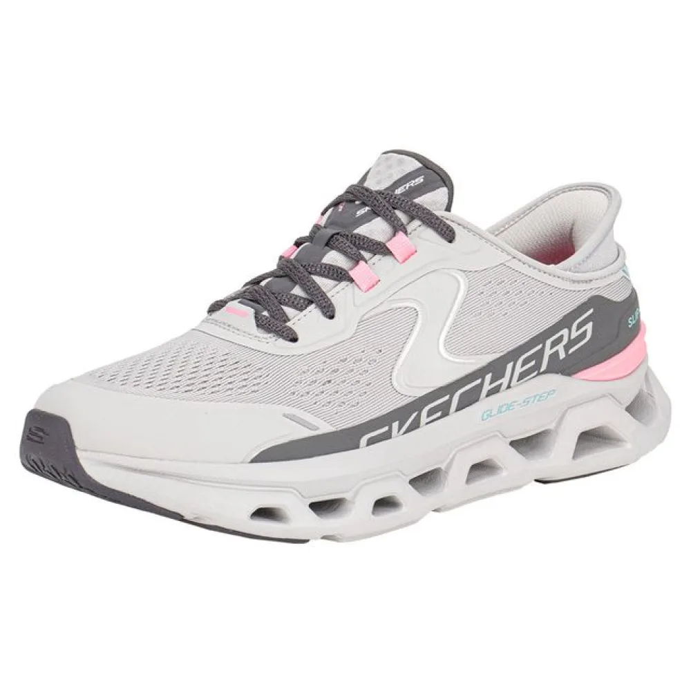 Tênis Feminino Glide-Step Atlus Skechers 150510 CINZA/ROSA 34