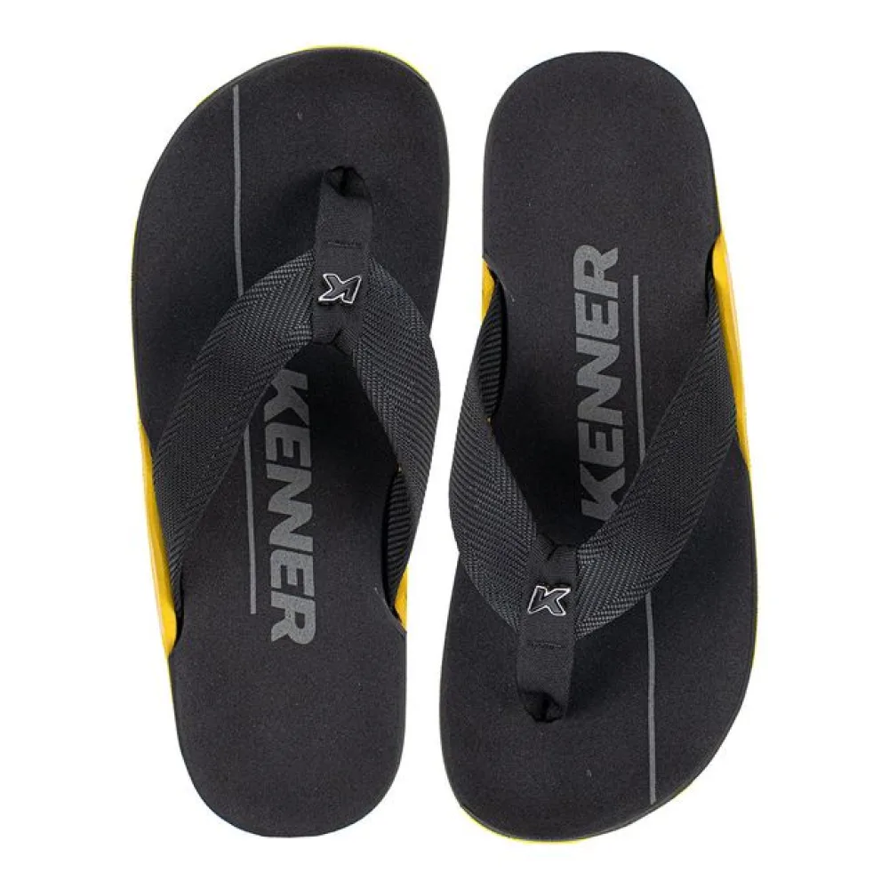Chinelo Masculino NK6 Pro Kenner EJZ PRETO/AMARELO 38