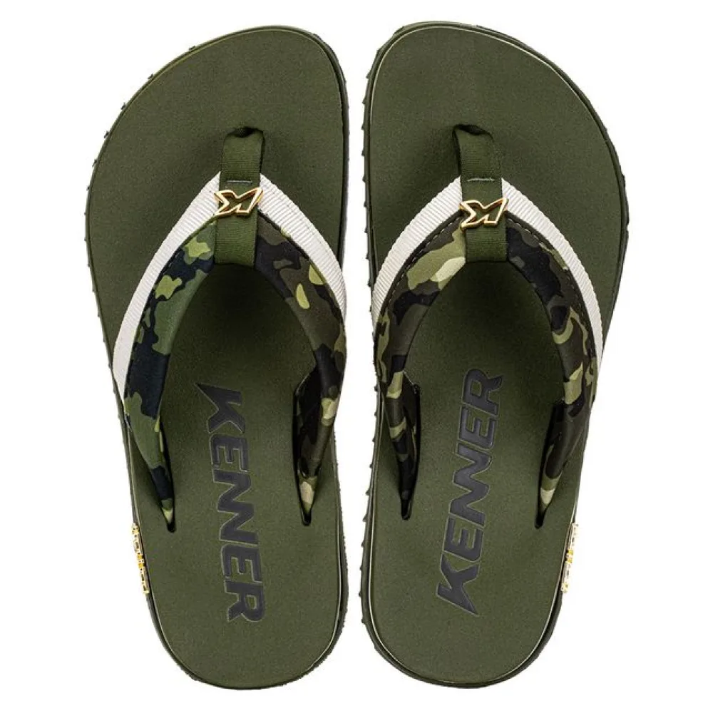Chinelo Masculino Kivah Colors Kenner EDS OLIVA 38