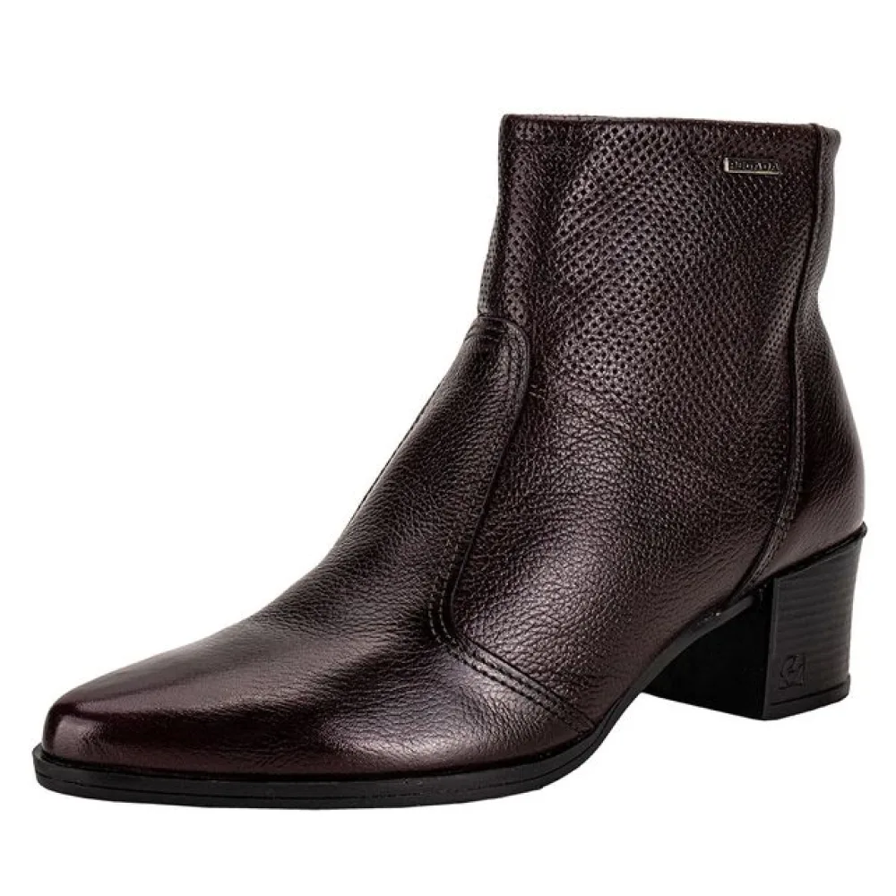 Bota Feminina Cano Baixo Pegada 280502 VINHO 39