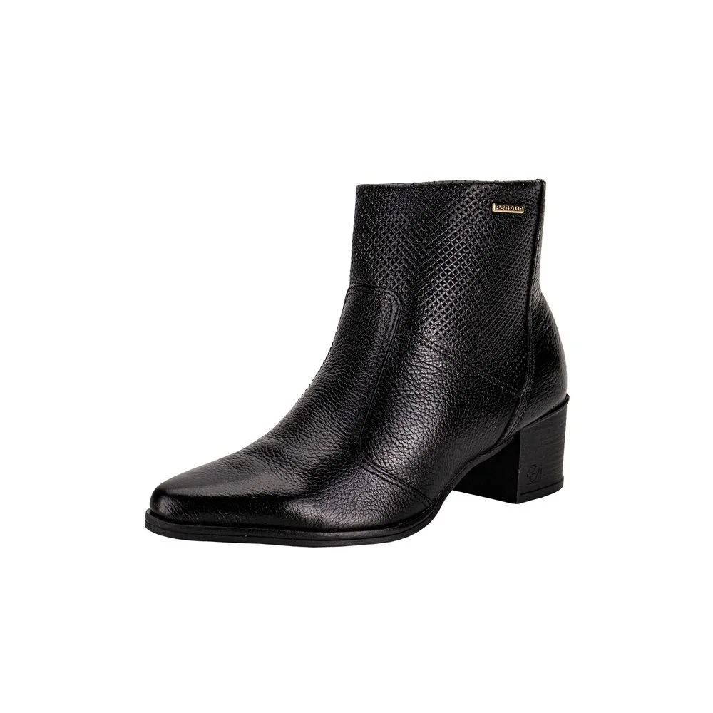 Bota Feminina Cano Baixo Pegada 280502 PRETO 40