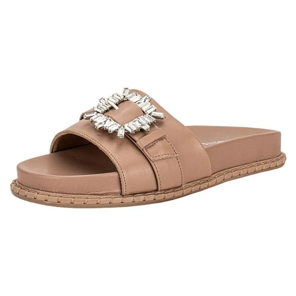 Tamanco Feminino Flat Via Marte 315005 BEGE 33