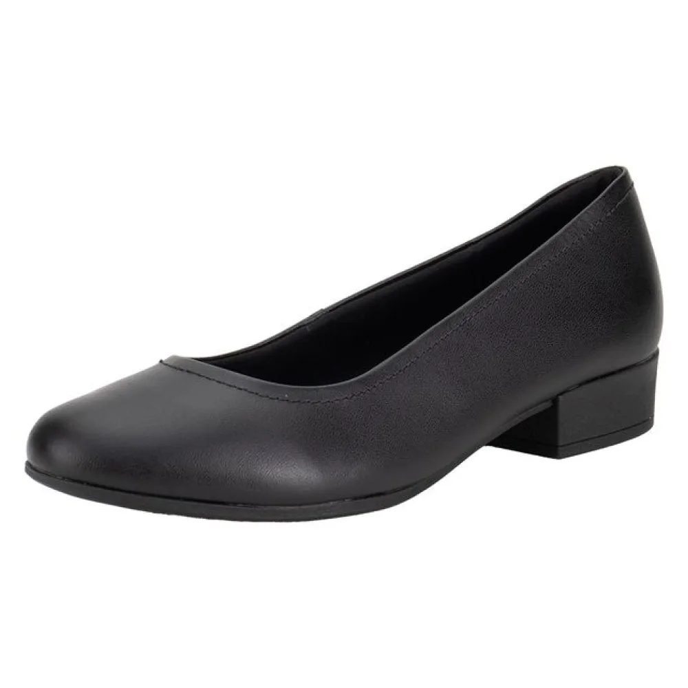 Sapato Feminino Salto Grosso Usaflex UF04003 PRETO 34