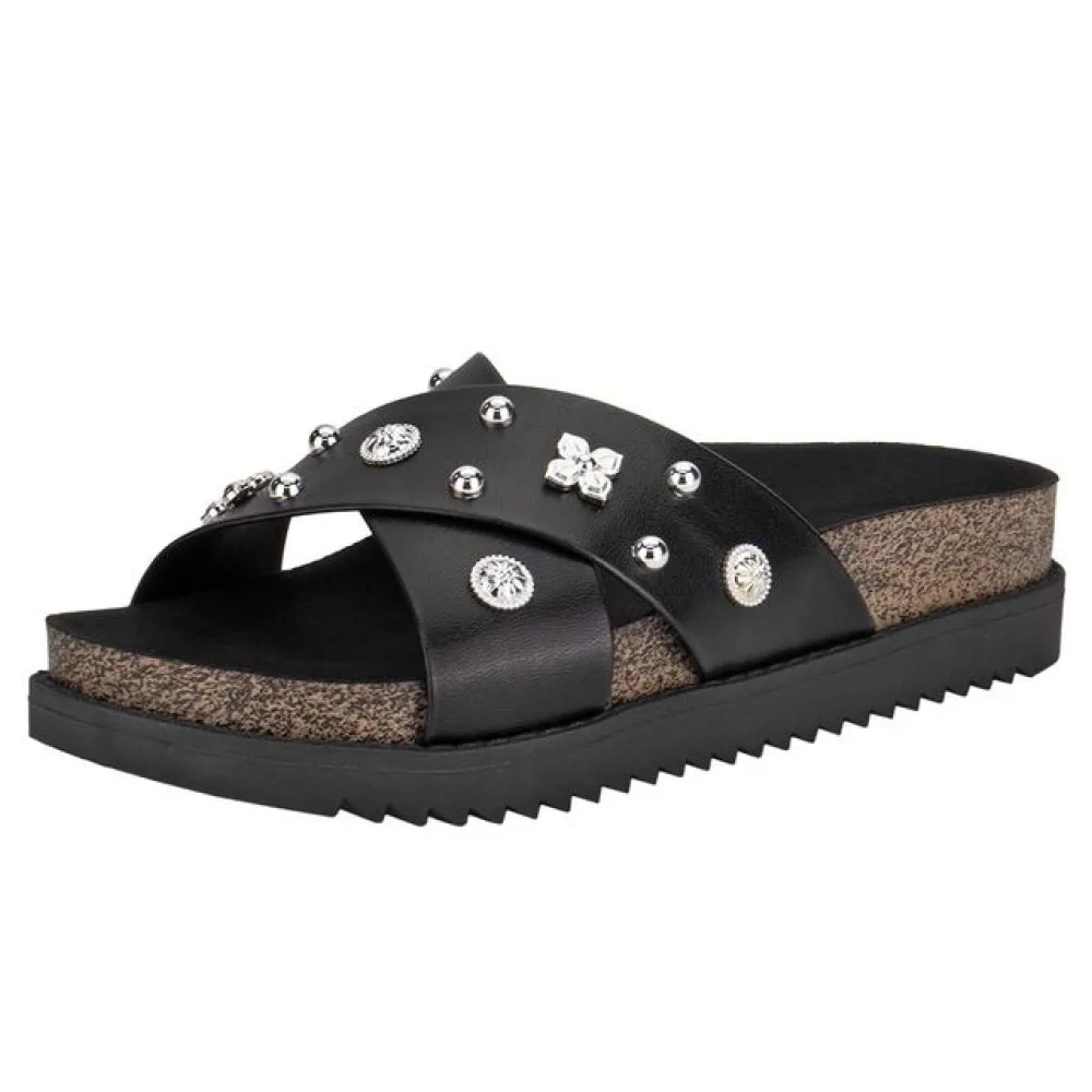 Tamanco Feminino Flat Moleca 5500112 PRETO 34