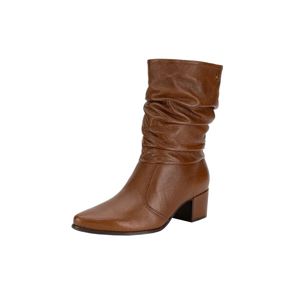 Bota Feminina Cano Médio Pegada 280901 CARAMELO 35