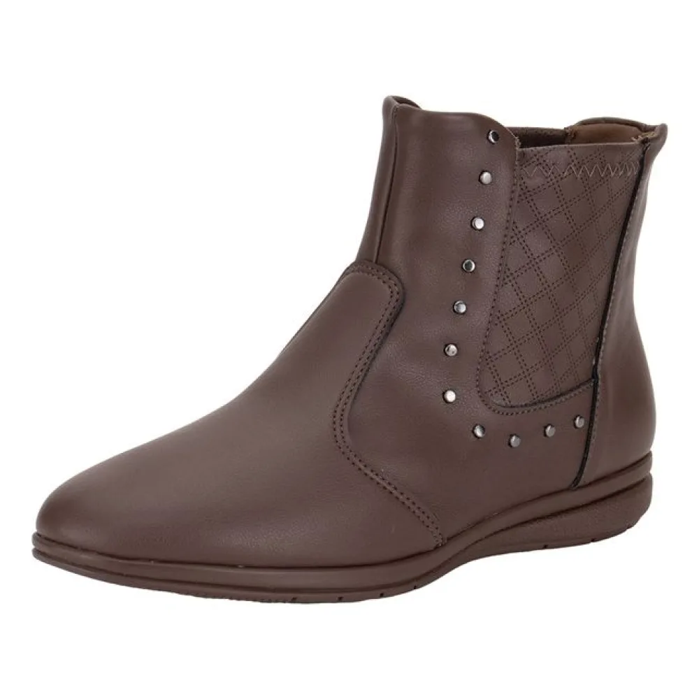 Bota Feminina Cano Baixo Piccadilly 261036 MARROM 34