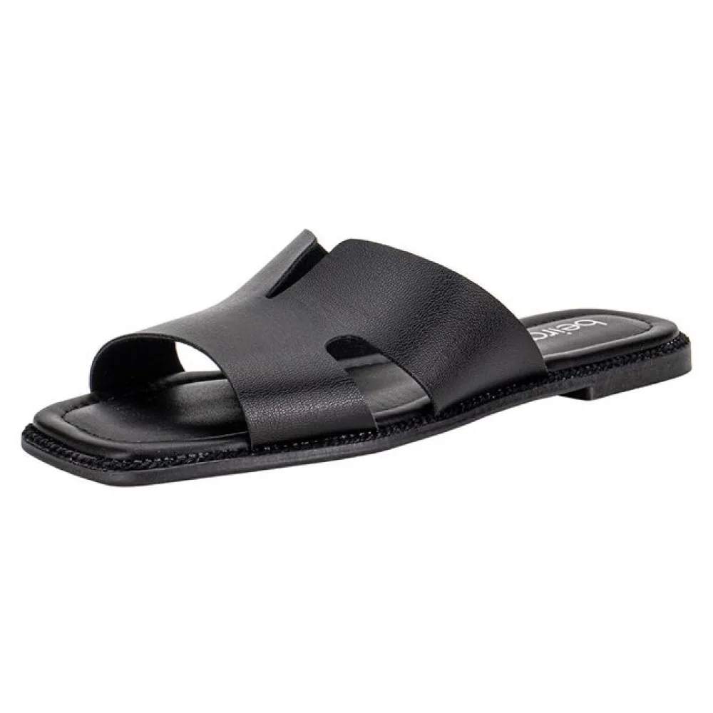 Tamanco Feminino Flat Beira Rio 8506206 PRETO 34