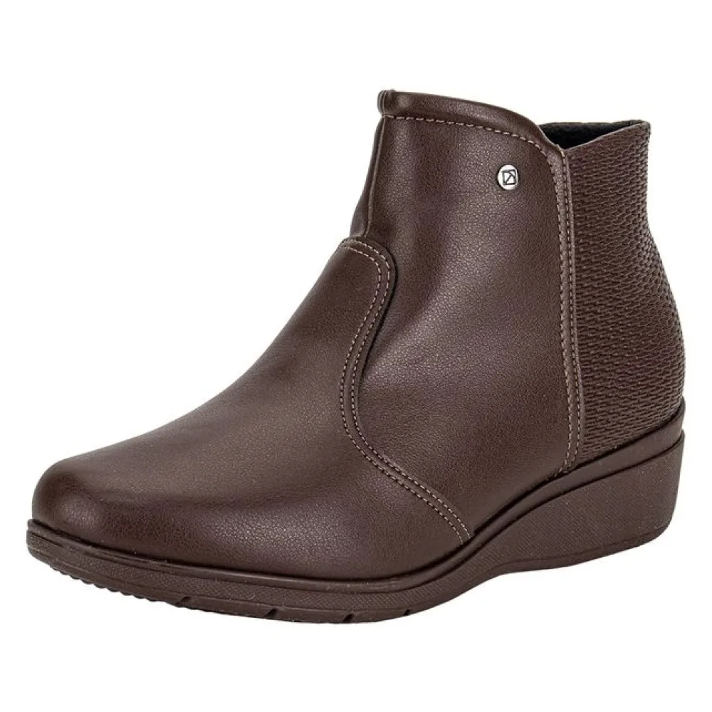 Bota Feminina Cano Baixo Piccadilly 117120 CAFÉ 35
