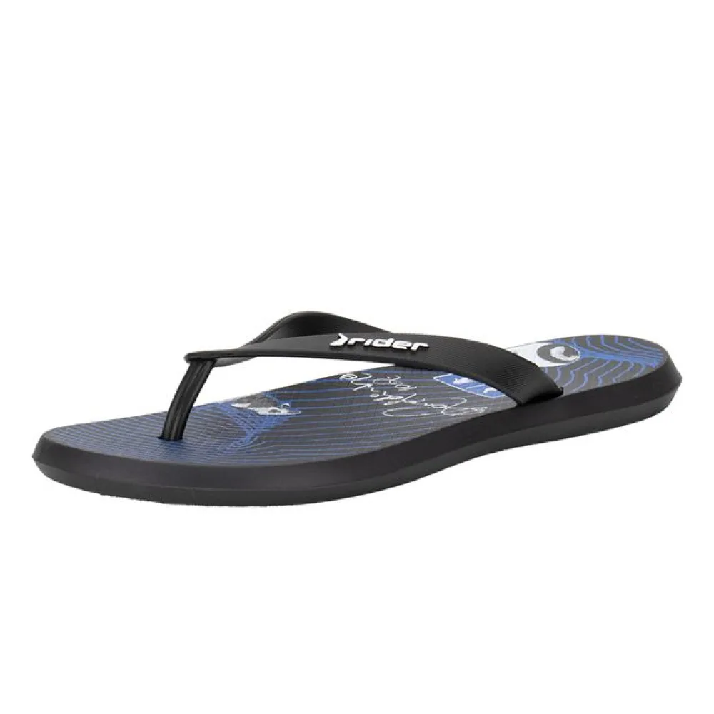 Chinelo Infantil Masculino R1 R10 Rider 12602 PRETO/AZUL 28