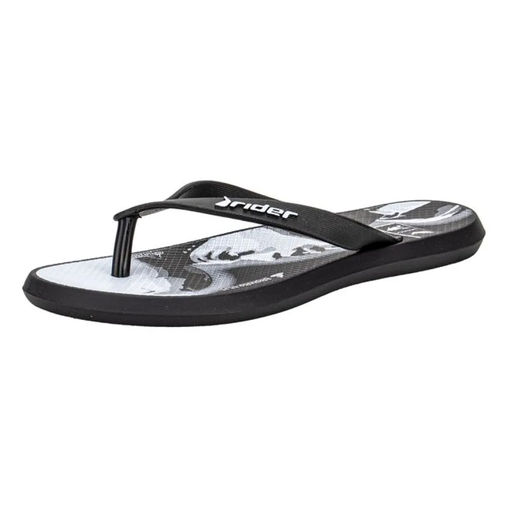 Chinelo Infantil Masculino R1 R10 Rider 12602 PRETO/BRANCO 28