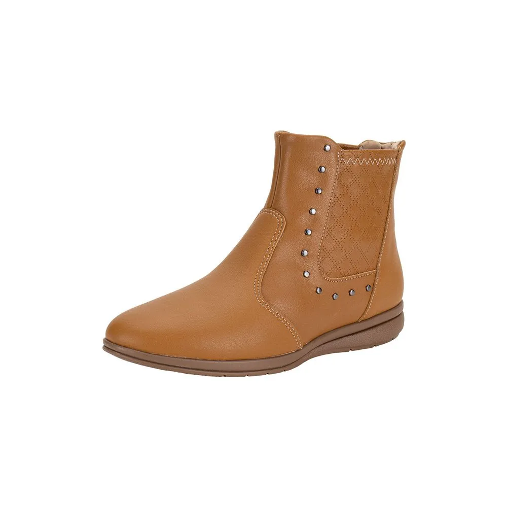 Bota Feminina Cano Baixo Piccadilly 261036 CARAMELO 34