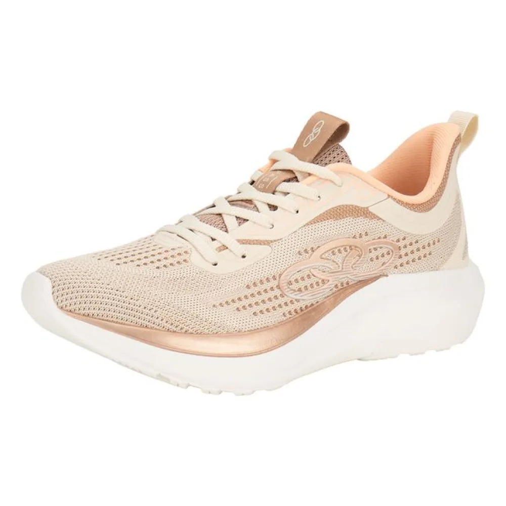 Tênis Feminino Passo Olympikus 43242437 BEGE/LARANJA 35
