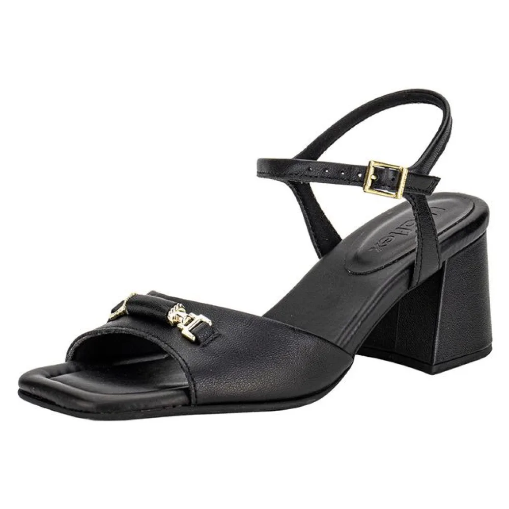 Sandália Feminina Salto Grosso Usaflex AI16009 PRETO 35