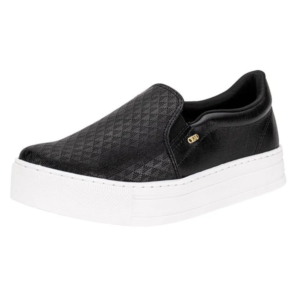 Tênis Feminino Slip On Via Marte 010023 PRETO 36
