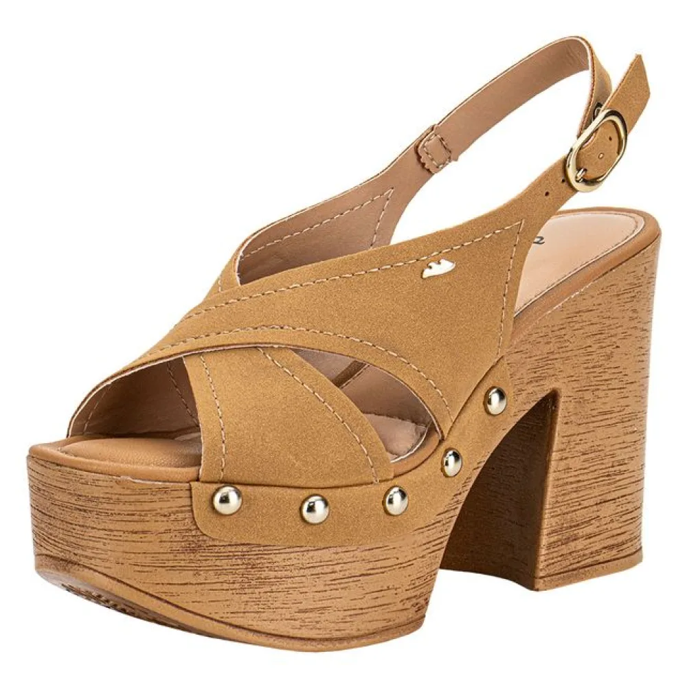 Sandália Feminina Meia Pata Dakota DB032 CARAMELO 34