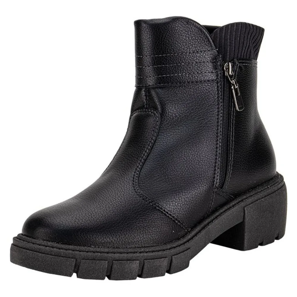 Bota Feminina Cano Baixo Beira Rio 9077211 PRETO 34