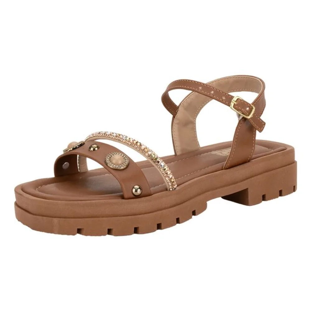 Sandália Infantil Feminina NilQi 37002 CARAMELO 28