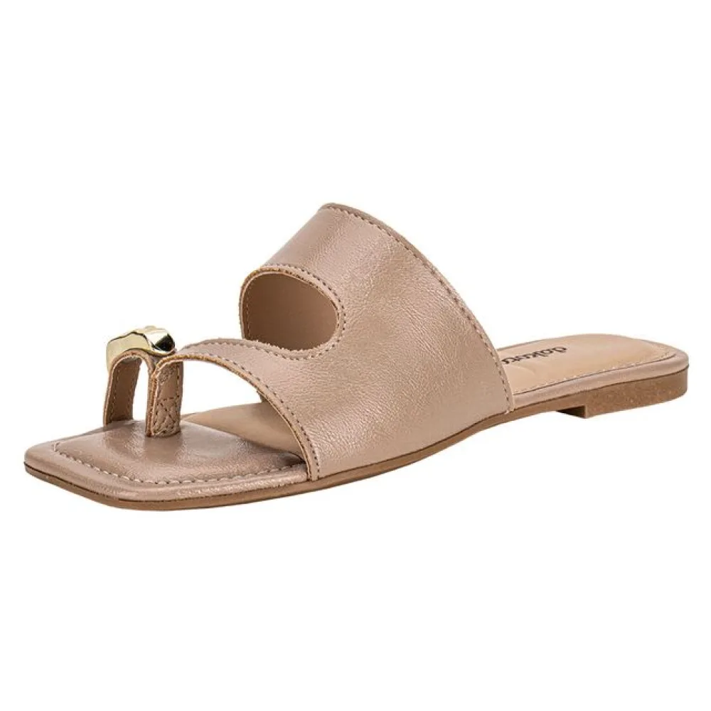 Tamanco Feminino Flat Dakota Y9932 BEGE 34