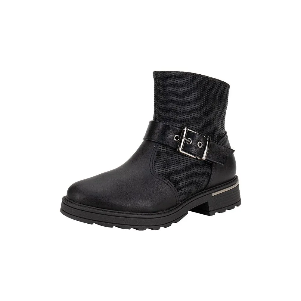 Bota Feminina Cano Baixo Maxi Piccadilly 735026 PRETO 35