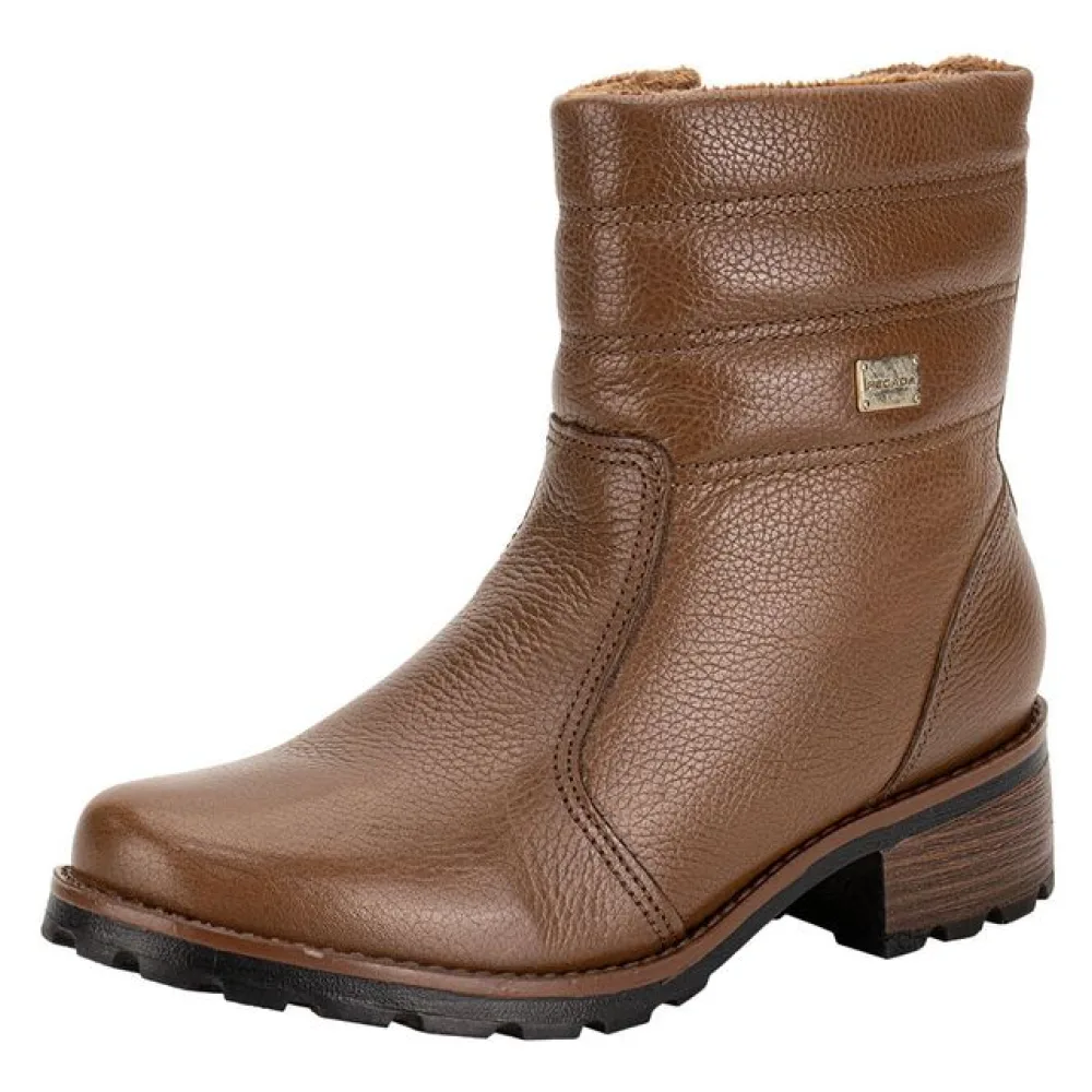 Bota Feminina Cano Baixo Pegada 281417 CHOCOLATE 34