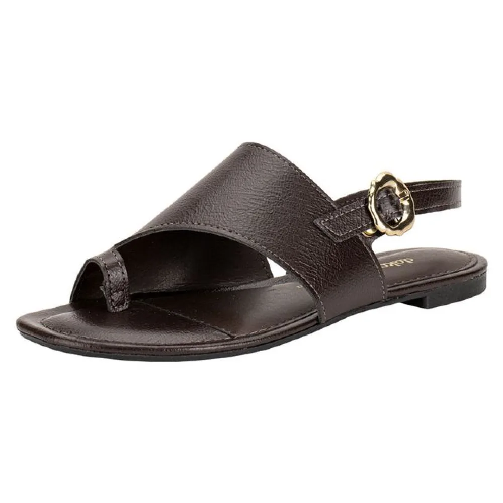 Sandália Feminina Flat Dakota Y9362 CAFÉ 34