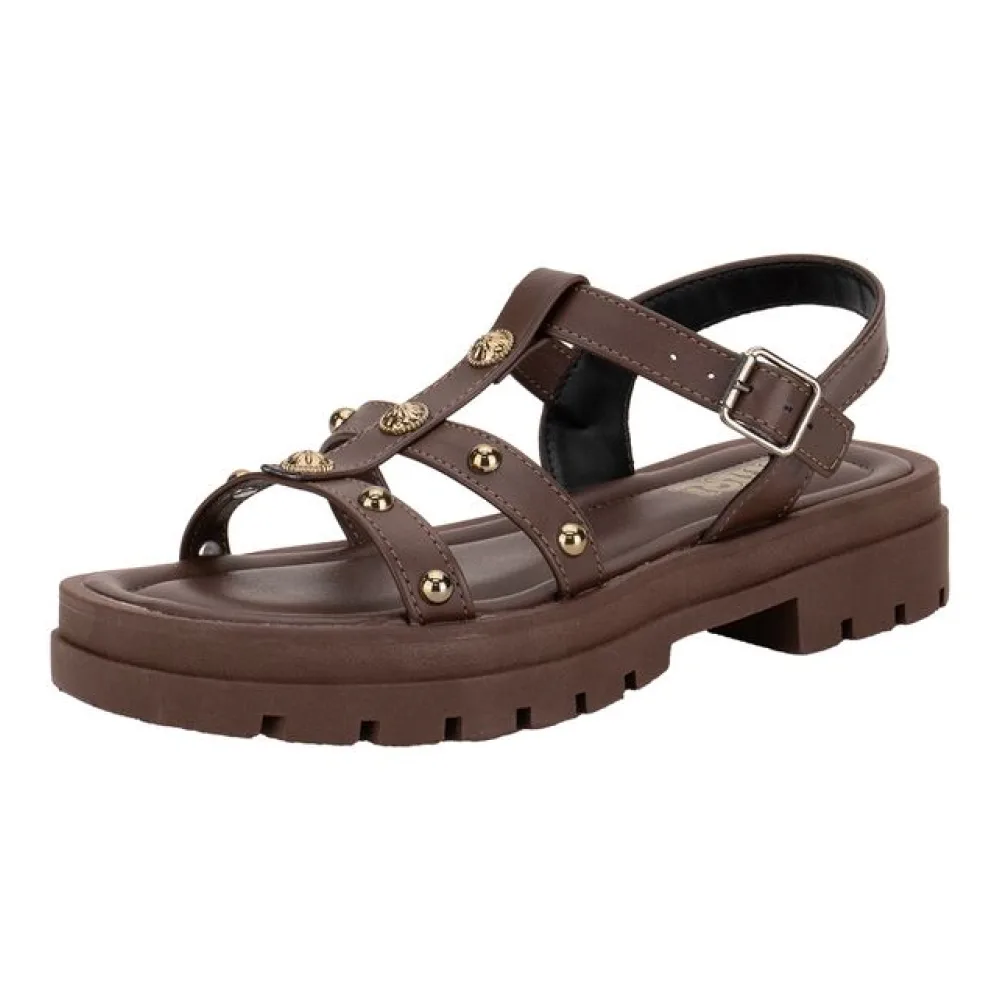 Sandália Infantil Feminina NilQi 37003 CHOCOLATE 28