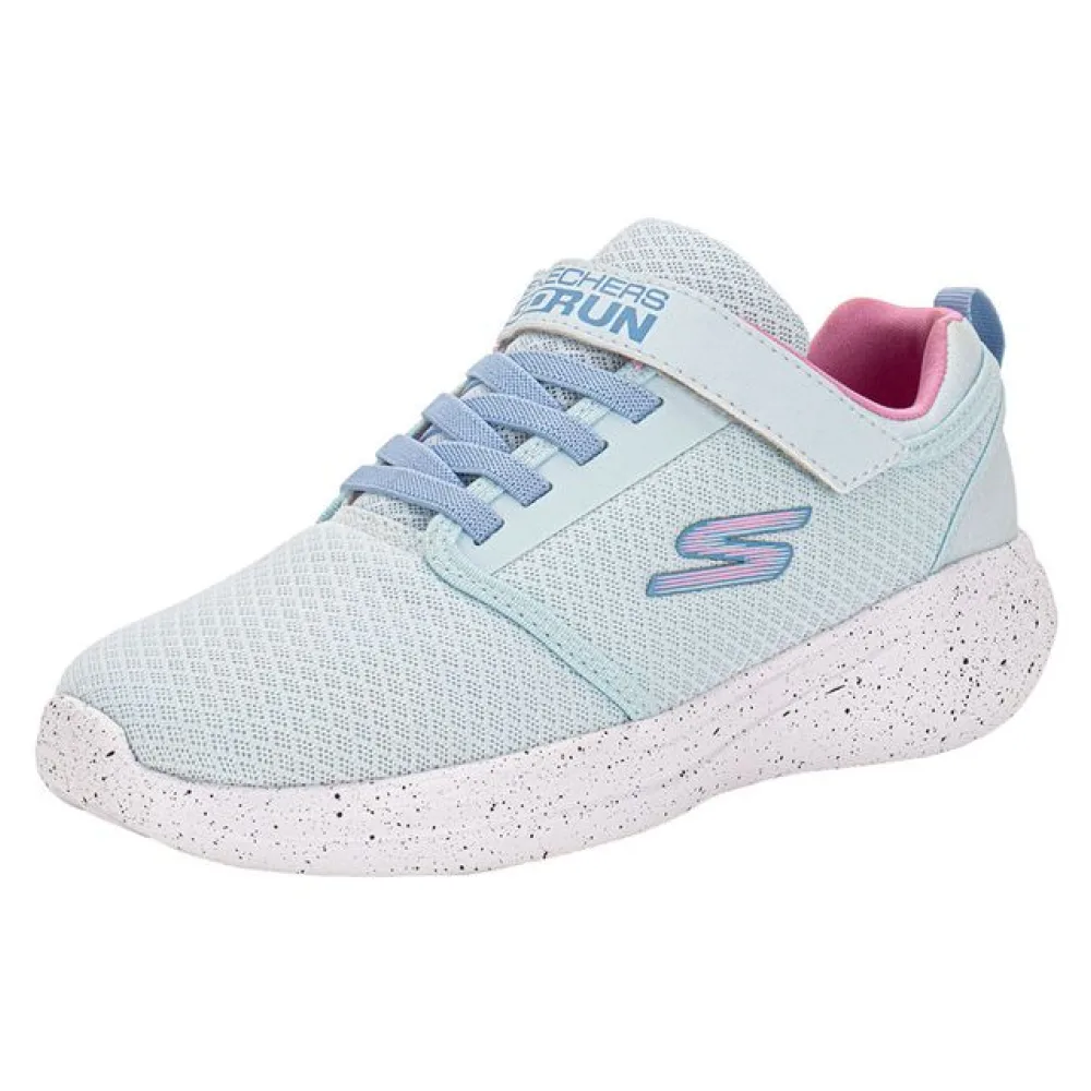 Tênis Infantil Feminino Go Run Fast Earthy Gal Skechers 302491L AZUL/ROSA 28