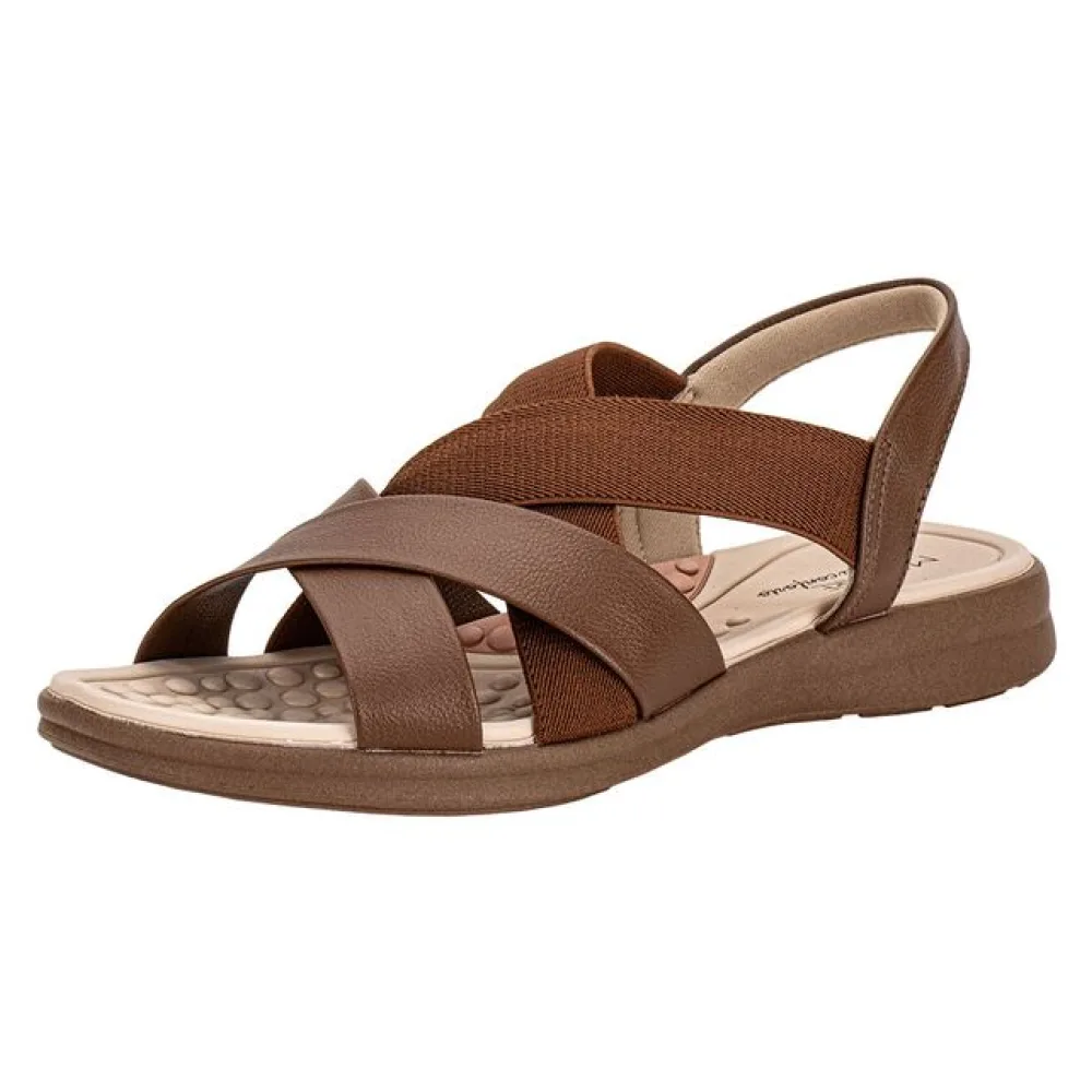 Sandália Feminina Flat Modare 7174125 CHOCOLATE 34