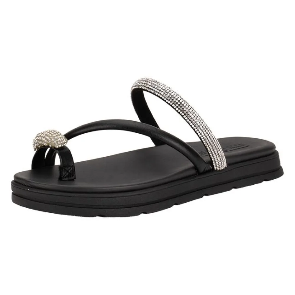 Tamanco Feminino Flat Moleca 5490127 PRETO 34