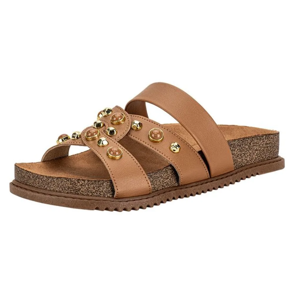 Tamanco Feminino Flat Beira Rio 8523129 CAMEL 34