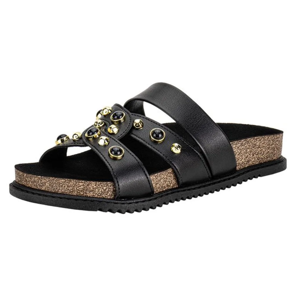 Tamanco Feminino Flat Beira Rio 8523129 PRETO 34
