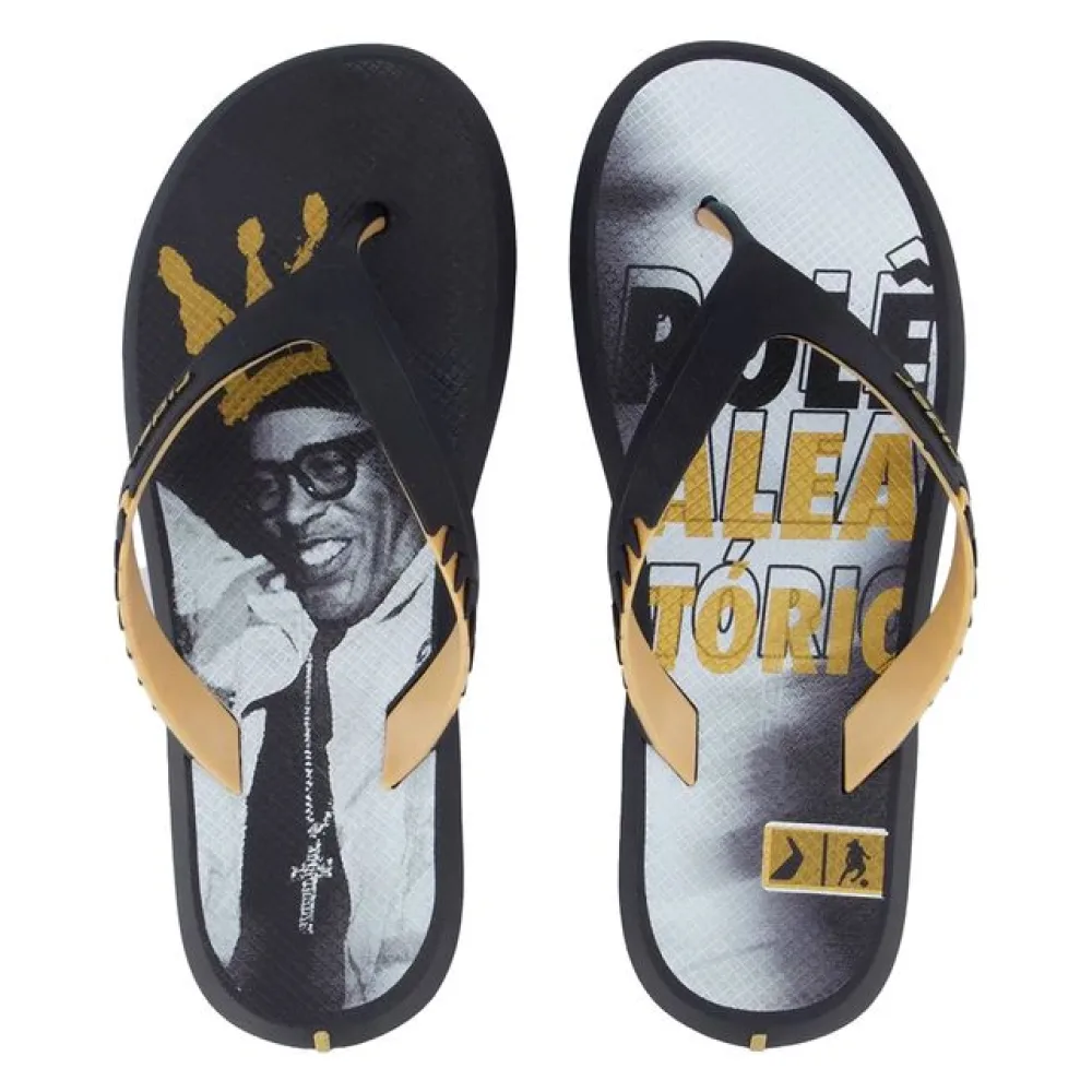 Chinelo Masculino R1 Prime R10 Rider 12559 PRETO/BEGE 37/38