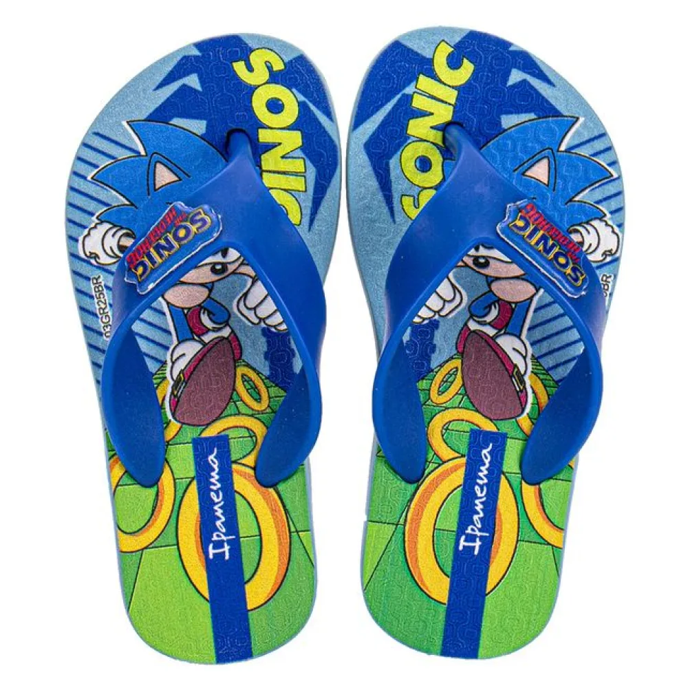 Chinelo Infantil Masculino Sonic Play Ipanema 27279 AZUL 01 23/24