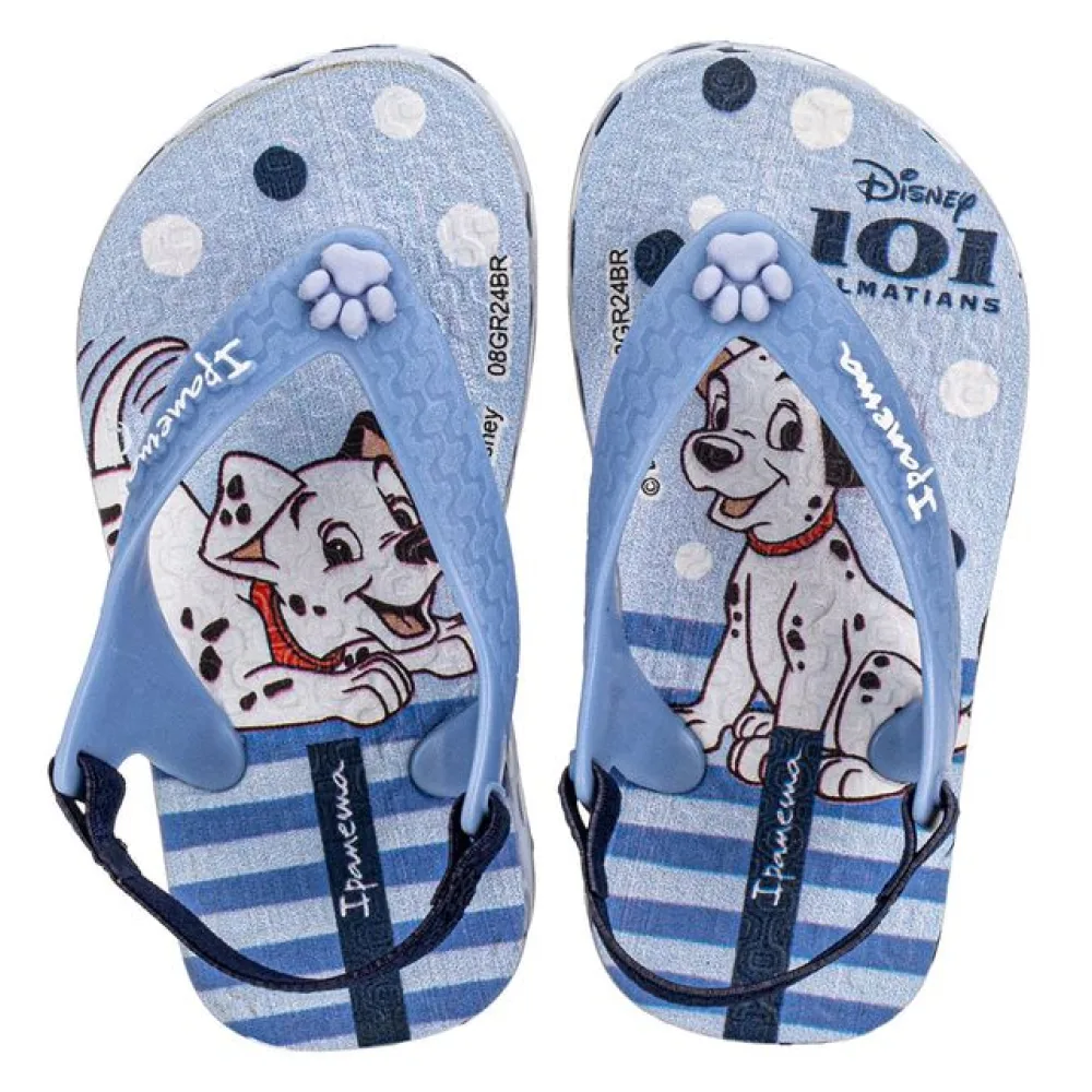 Chinelo Infantil Feminino Baby Disney Joy Ipanema 27323 AZUL 01 19