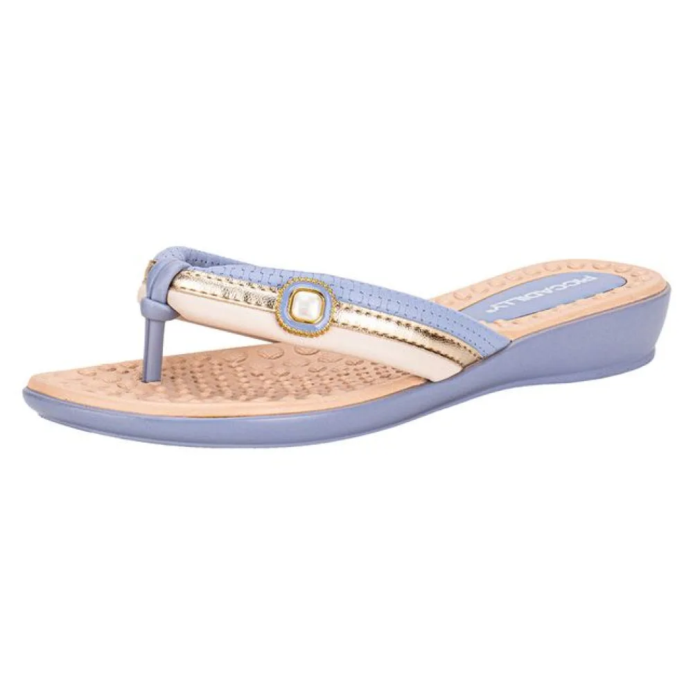 Tamanco Feminino Flat Piccadilly 500374 AZUL 36
