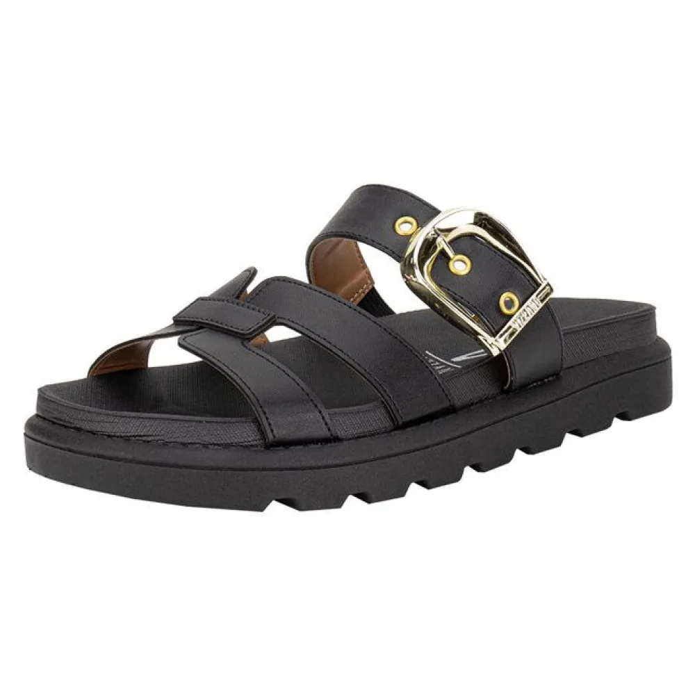 Tamanco Feminino Flat Vizzano 6510110 PRETO 34