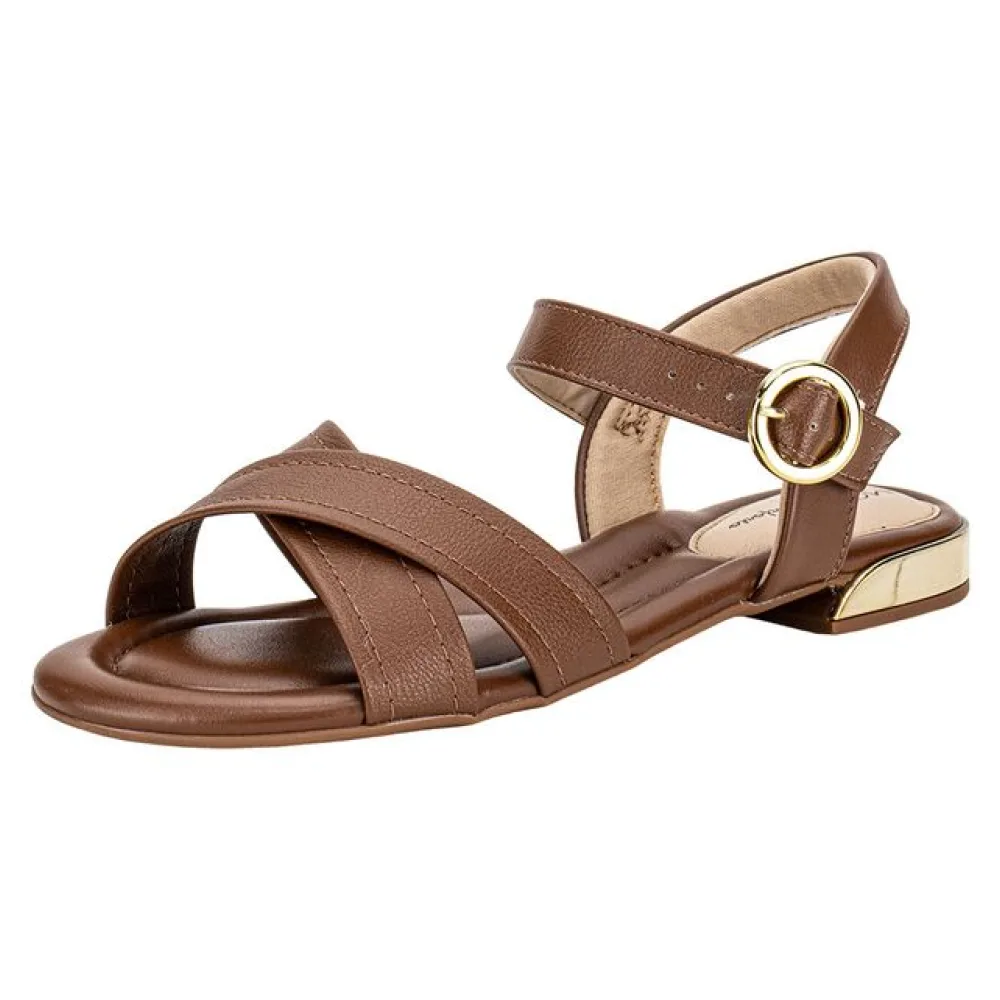 Sandália Feminina Flat Modare 7217102 CHOCOLATE 34