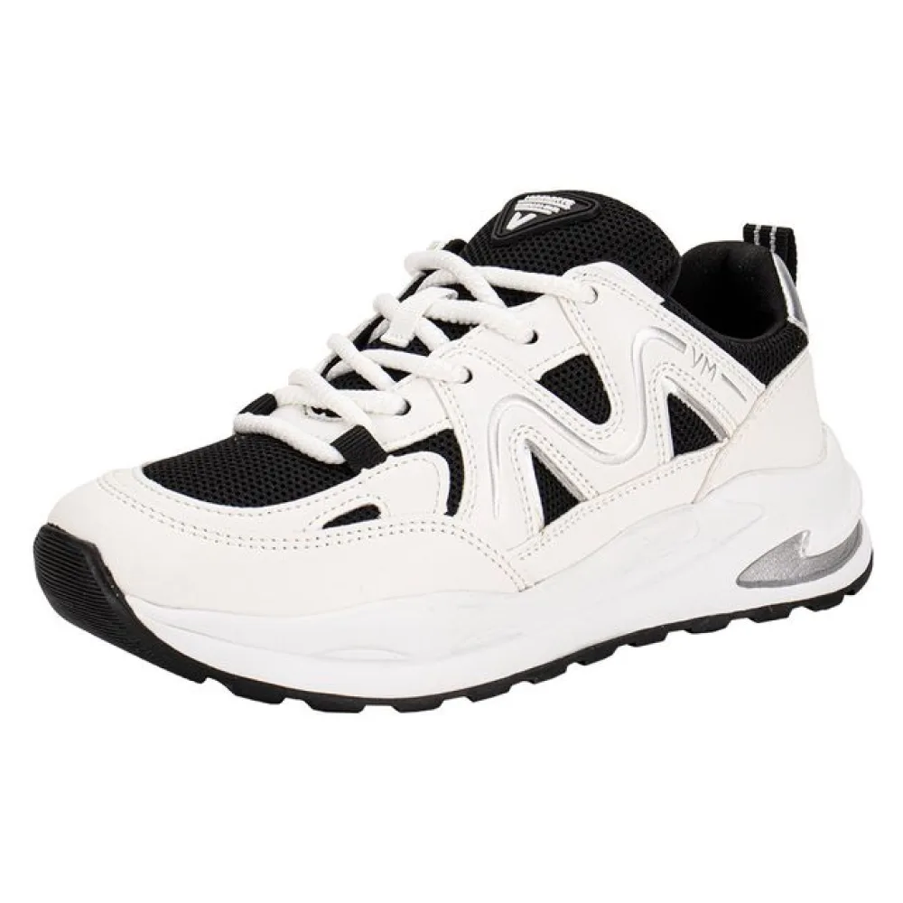 Tênis Feminino Chunky Via Marte 322001 BRANCO/PRETO 34